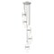 Z-Lite Cayden Chandelier, 5-Light, 12 In.W x 16.75 In.H, Brushed Nickel/Clear + Etched Opal 1946P-5R-BN - alternate 1